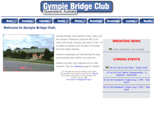 Tablet Screenshot of gympiebridgeclub.com